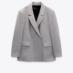 Zara OVERSIZED DOUBLE BREASTED BLAZER SPECIAL EDITION